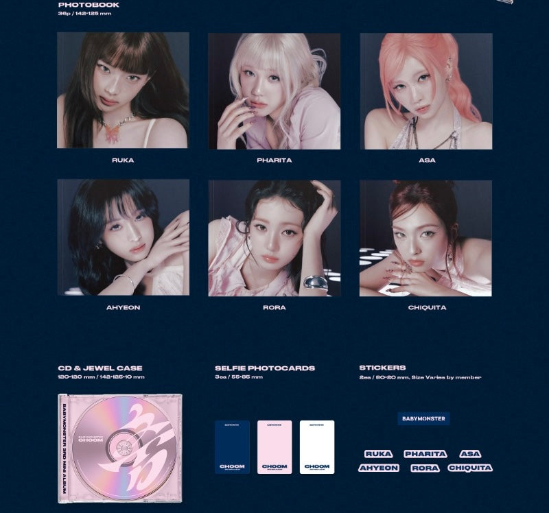 BABYMONSTER 3rd Mini Album [CHOOM] (Jewel Ver.)