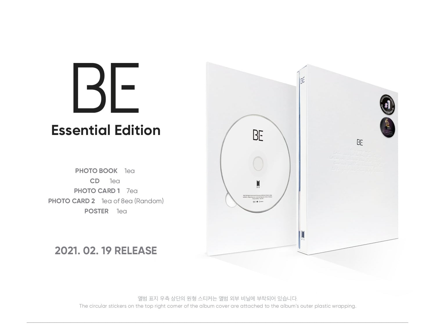 BTS – BE Album (Essential / Deluxe Edition) CD