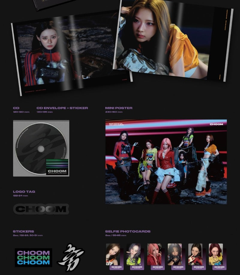 BABYMONSTER 3rd Mini Album [CHOOM] (Crimson Ver. / Metallic Ver. / Prism Ver.)