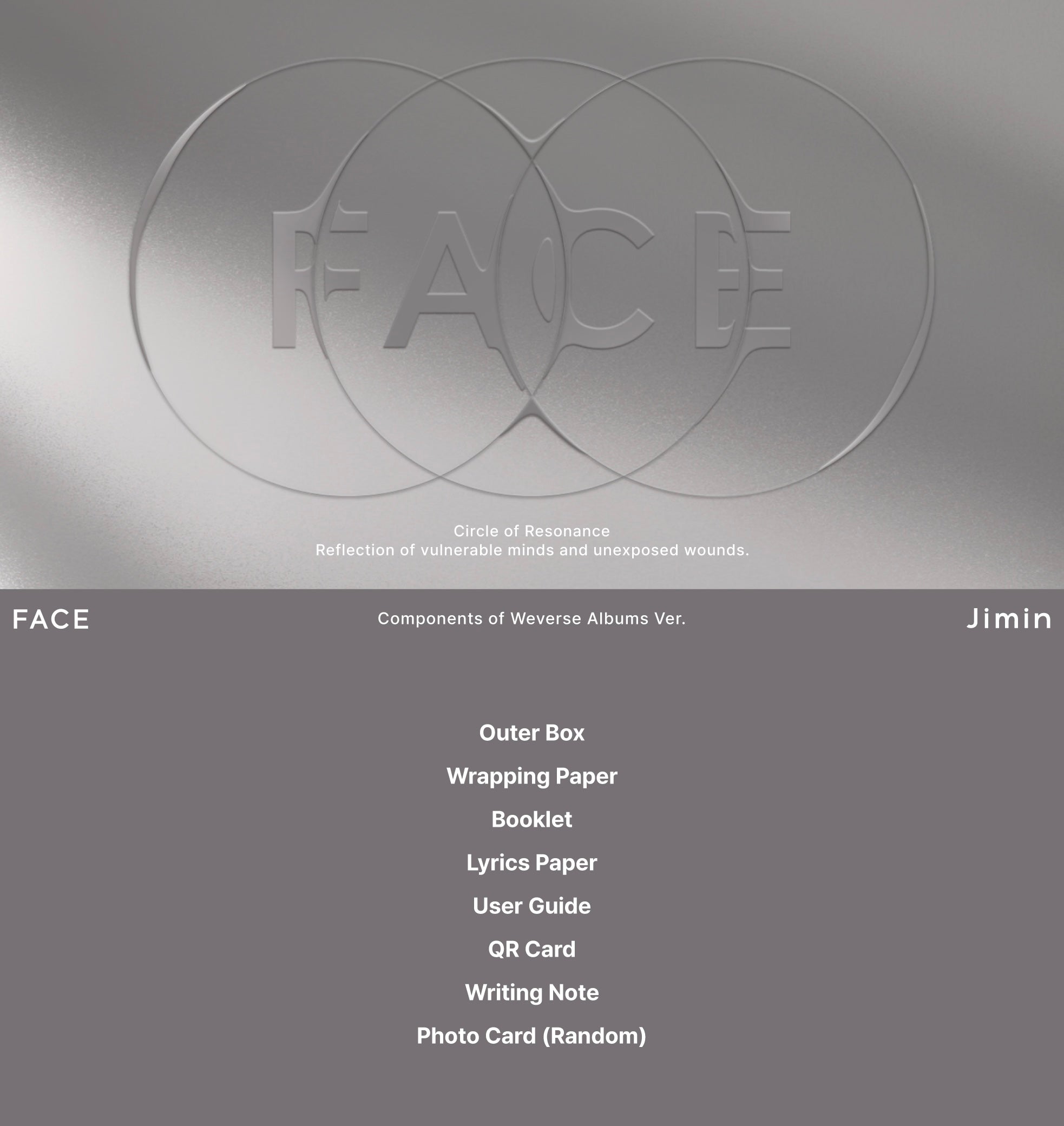 JIMIN 1st Album [FACE] (Weverse Albums Ver.)