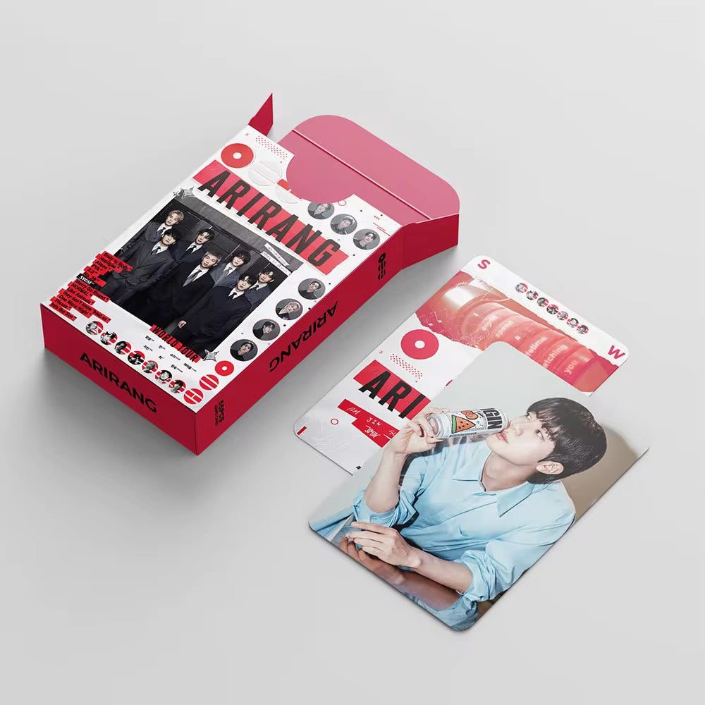 BTS ARIRANG Lomo Photocard Set – 55pcs K-pop Photo Cards Collection Box for ARMY Fans