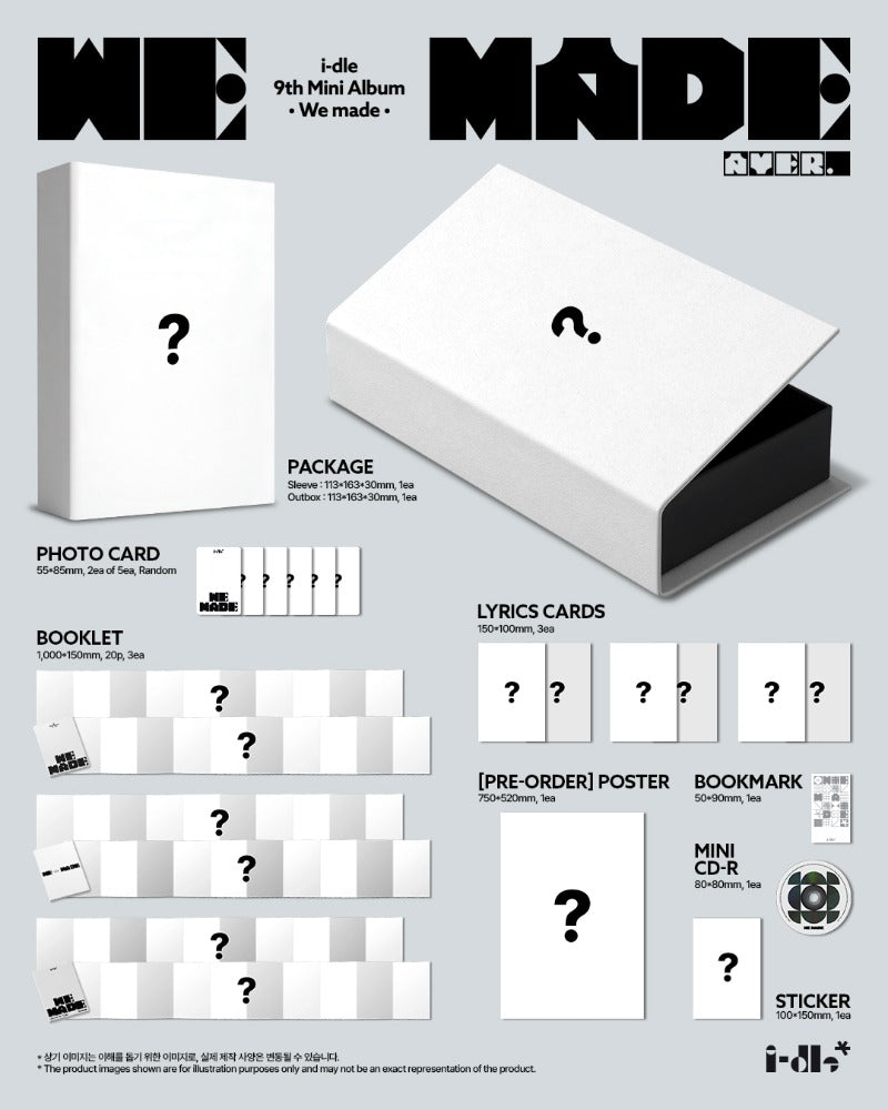 (G)I-DLE – 9. Mini-Album [We made] (A Ver. / B Ver. / C Ver. / POCAALBUM Ver.)