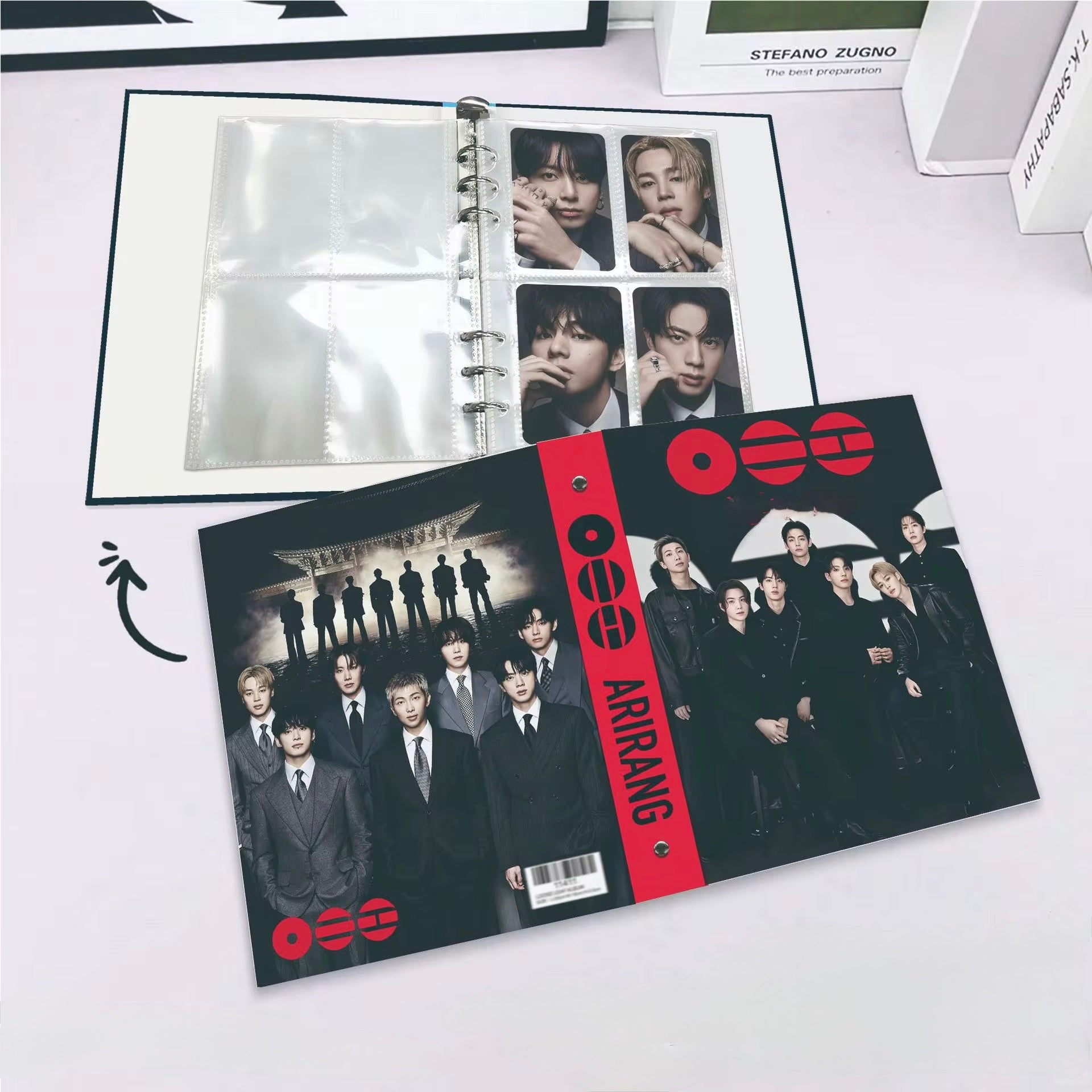 BTS ARIRANG A5 Photocard Binder Album – 80 Pocket K-pop Photo Card Holder Book
