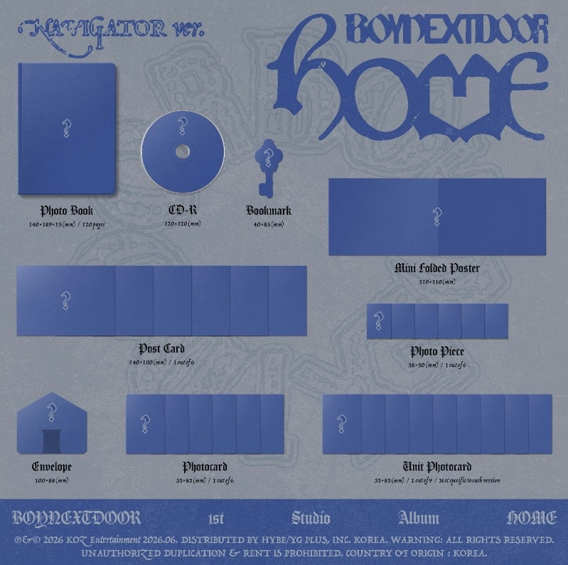BOYNEXTDOOR – HOME (1st Studio Album) (Random Ver.)