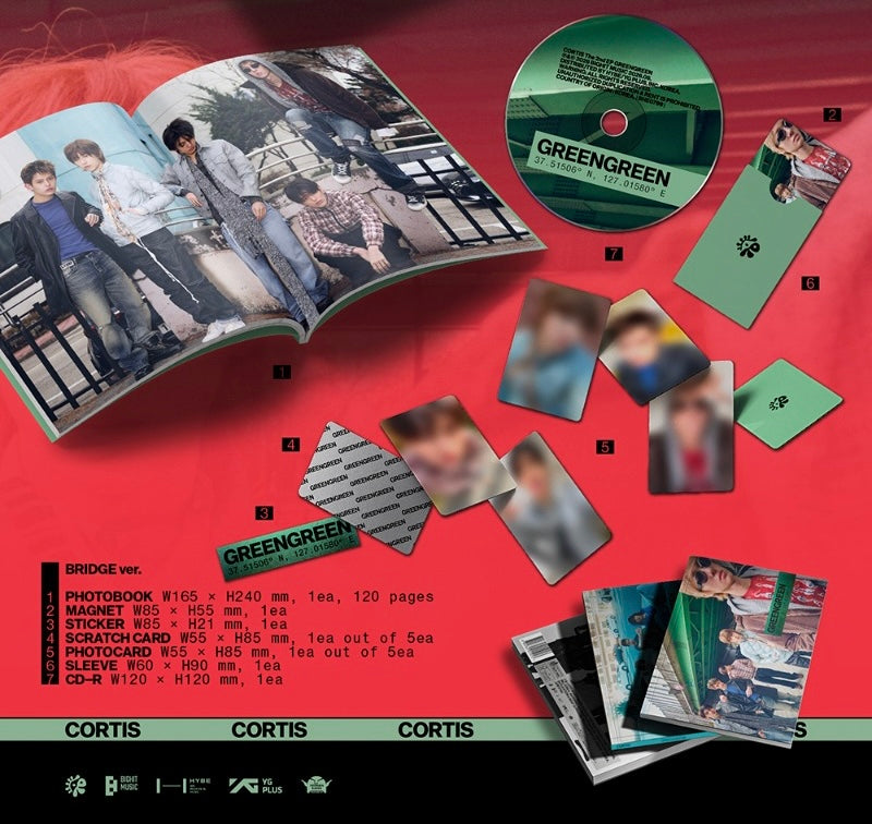 CORTIS 2nd EP [GREENGREEN] (BRIDGE Ver. / STREET Ver. / STUDIO Ver.)
