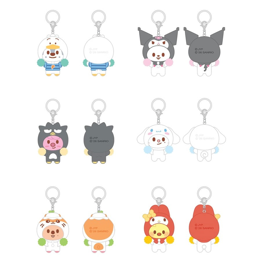 SECRET FLOCKED FIGURE KEYRING (CHEER UP Ver.) Stray Kids SKZOO X SANRIO CHARACTERS – Random 1PC