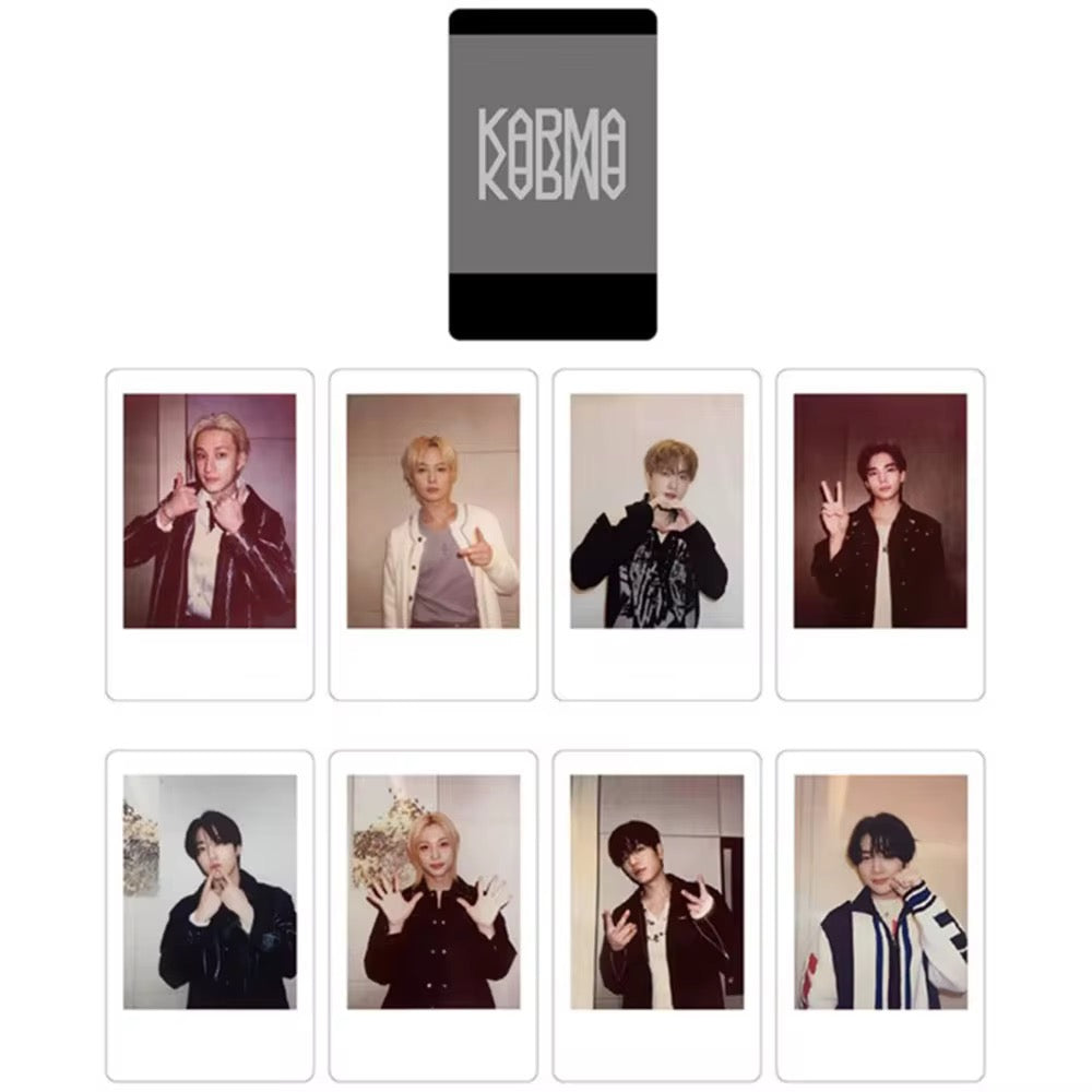 Stray Kids KARMA Polaroid Photocard Set – 8 PCS Vintage Style K-pop Photo Cards