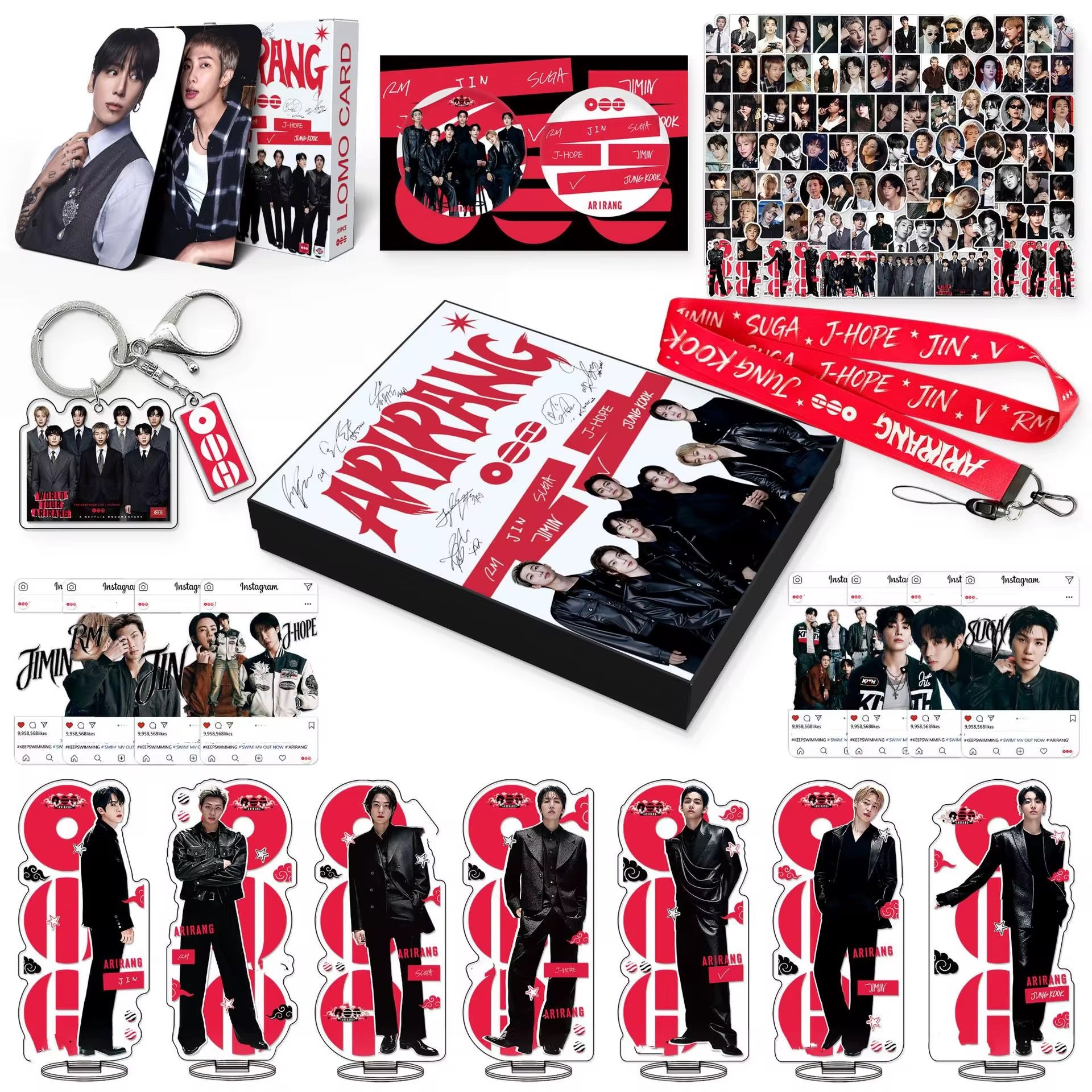 BTS ARIRANG Gift Box — 175PCS BTS Merchandise Set (Handmade)