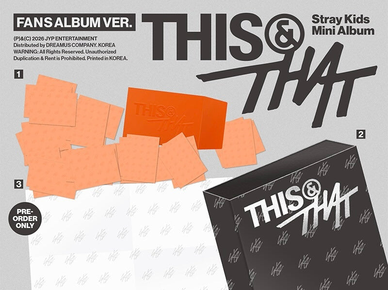 Stray Kids (aladin Gift) 10. Mini-Album [THIS & THAT] (FANS ALBUM VER.)