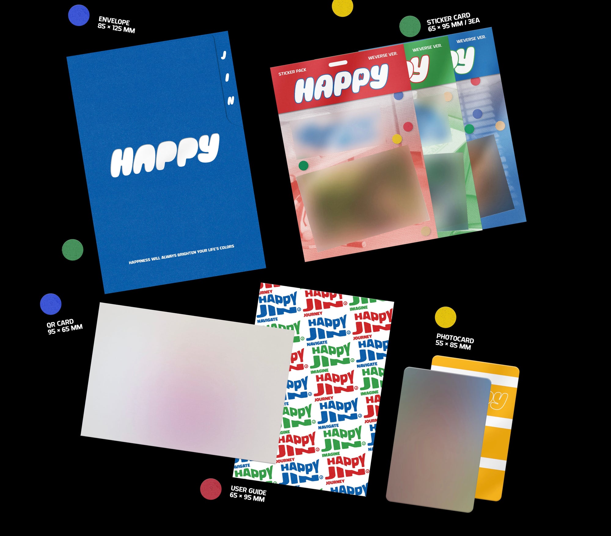 JIN – 1st Mini Album [HAPPY] (Weverse Albums Ver.)