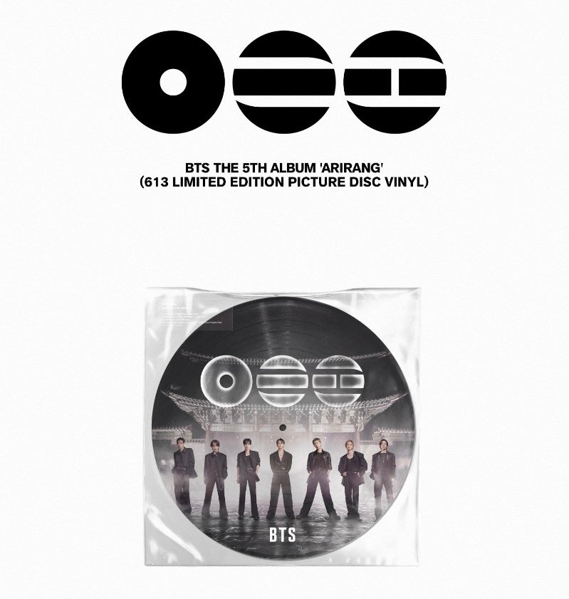 BTS 5th Full Album ‘ARIRANG’ (613 Limited Edition Picture Disc Vinyl) + Polaroid Set