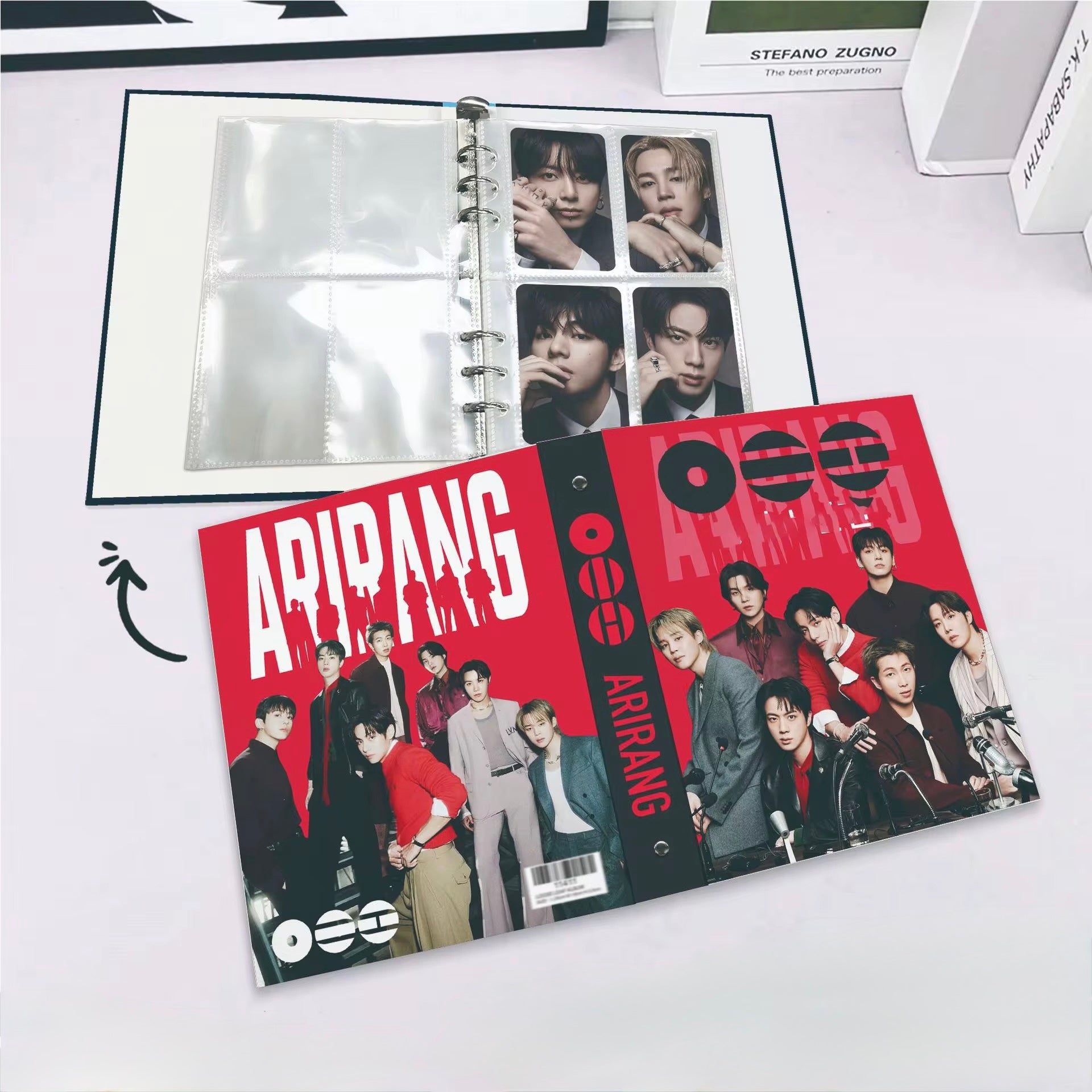 BTS ARIRANG Photocard Binder Album – A5 K-pop Photo Card Storage Book with 80 Slots