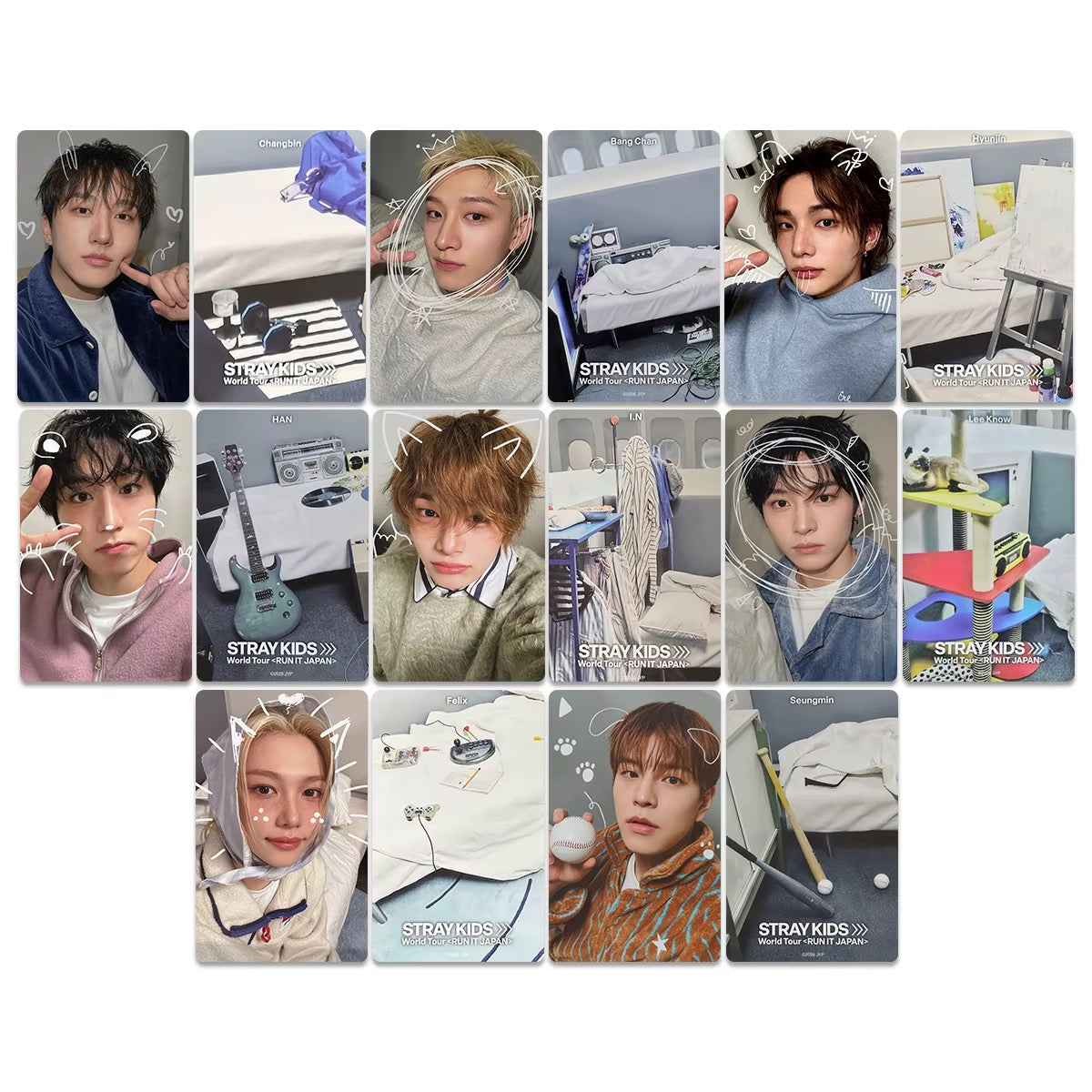 Stray Kids World Tour ‘RUN IT’ Japan 8 Photocard (Handmade)
