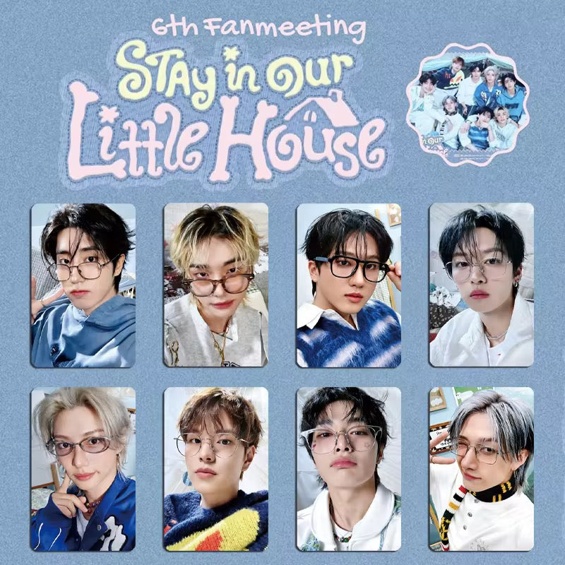Stray Kids “Stay In Our Little House” Glasses Concept Photocard Set – K-pop Selfie Cards