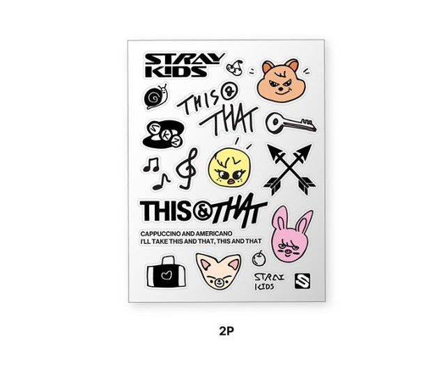 Stray Kids [THIS & THAT POP-UP STORE] Tattoo Sticker