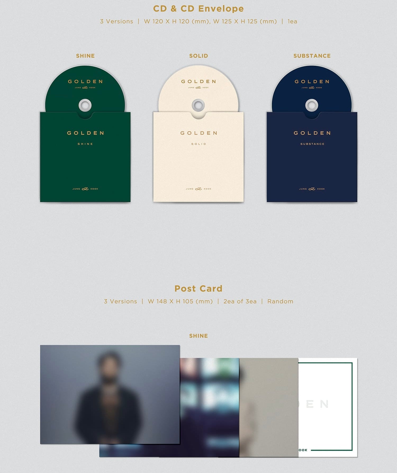 Jung Kook 1st Solo Album [GOLDEN] (Random Version)