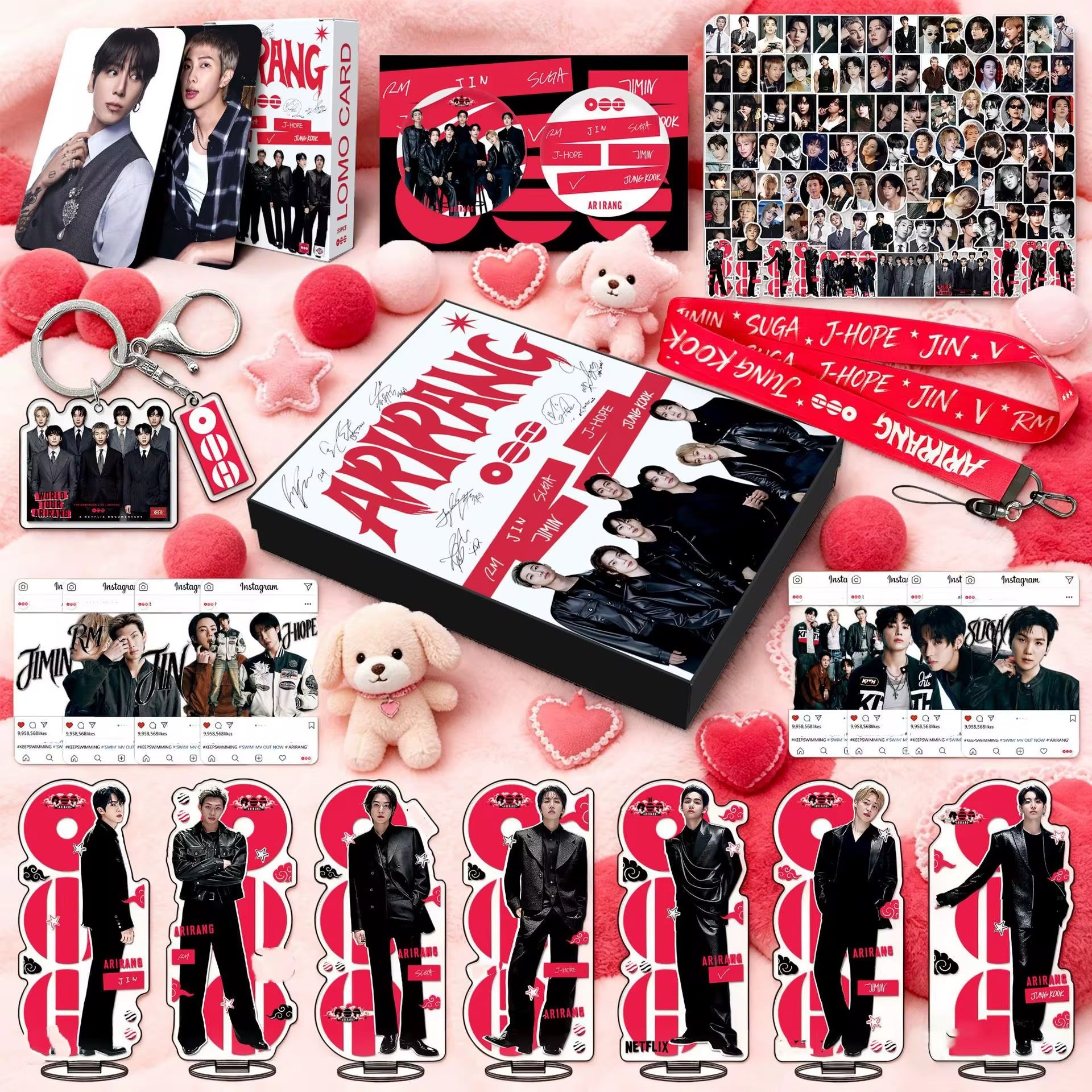BTS ARIRANG Gift Box — 175PCS BTS Merchandise Set (Handmade)