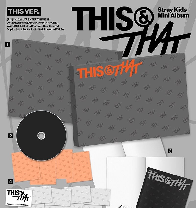 Stray Kids(Aladin Geschenk) 10. Mini Album [THIS & THAT] (THIS VER. / THAT VER.)