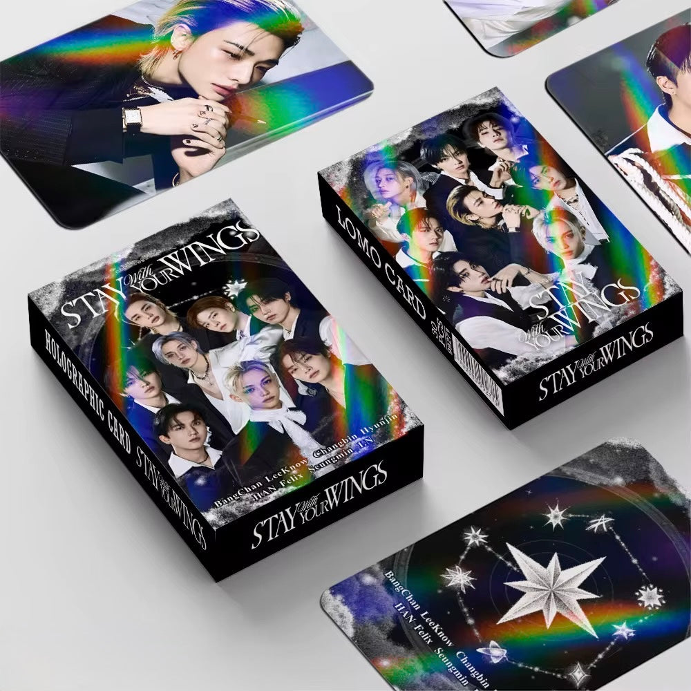 Stray Kids “Stay With Your Wings” Holographic Lomo Cards Set – 30PCS K-pop Photocard Pack