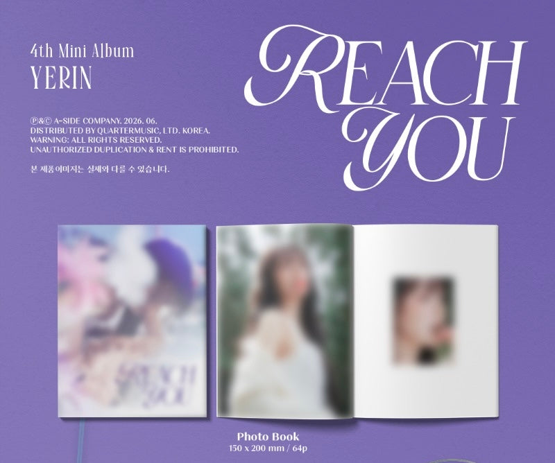 YERIN 4th Mini Album [REACH YOU] (Digipack Ver.)
