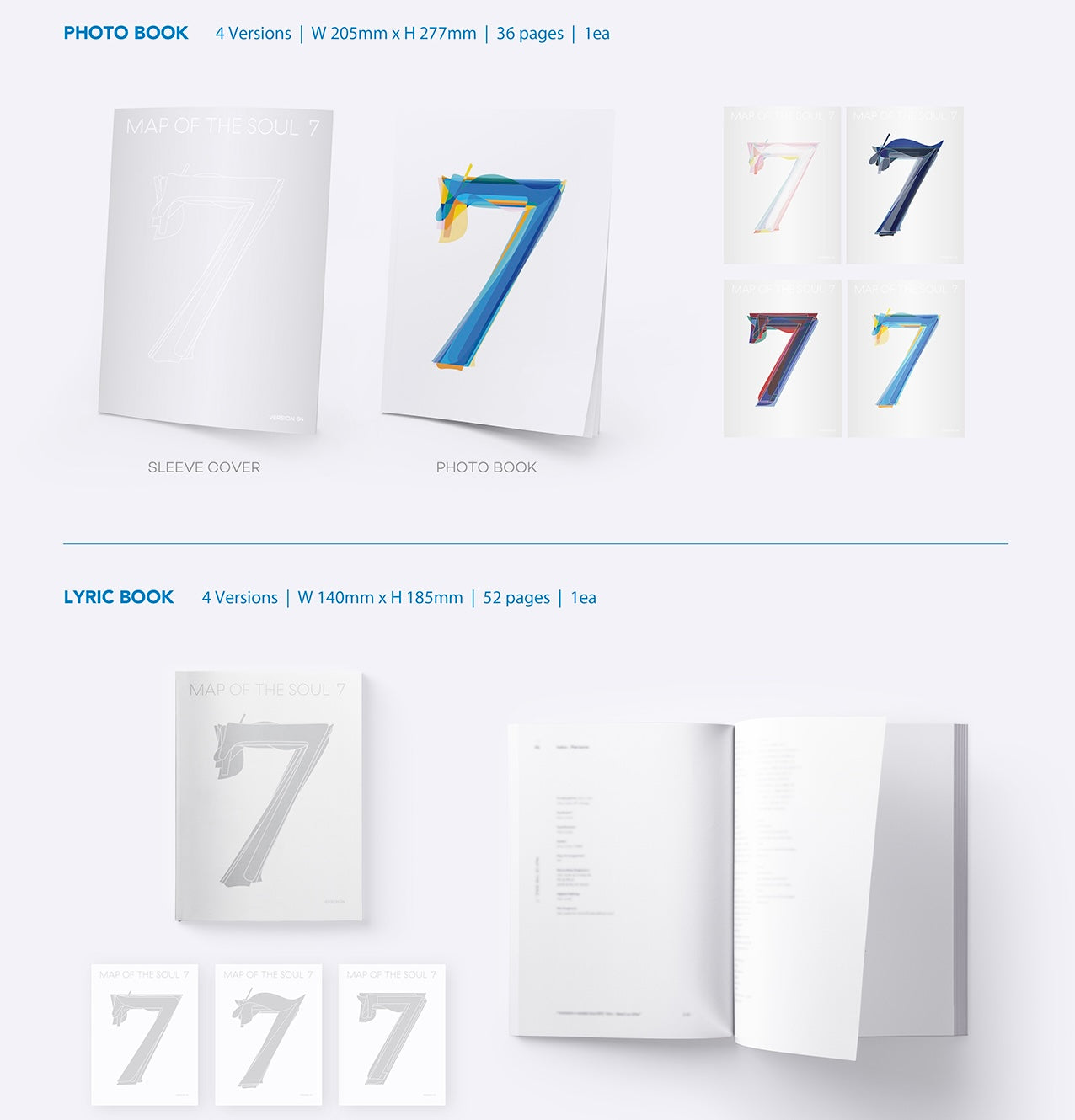 BTS – MAP OF THE SOUL : 7 Album CD (Random Version)