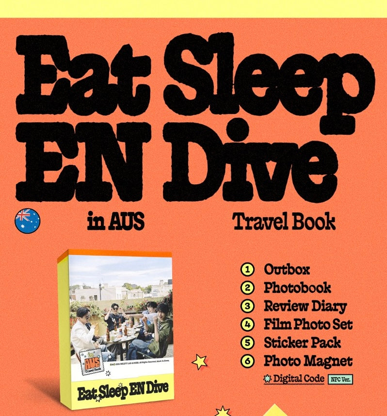 ENHYPEN [Eat Sleep EN Dive in AUS] TRAVEL BOOK + SPECIAL GIFT PRE-ORDER
