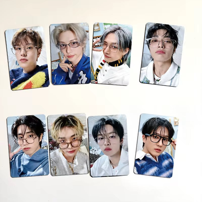 Stray Kids “Stay In Our Little House” Glasses Concept Photocard Set – K-pop Selfie Cards