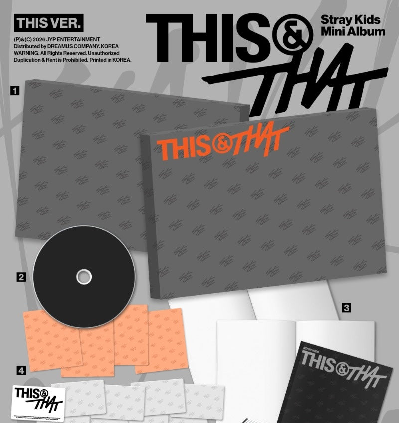 Stray Kids (FANS Gift) 10. Mini Album [THIS & THAT] (THIS VER. / THAT VER.)