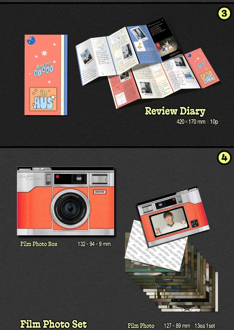 ENHYPEN [Eat Sleep EN Dive in AUS] TRAVEL BOOK + SPECIAL GIFT PRE-ORDER