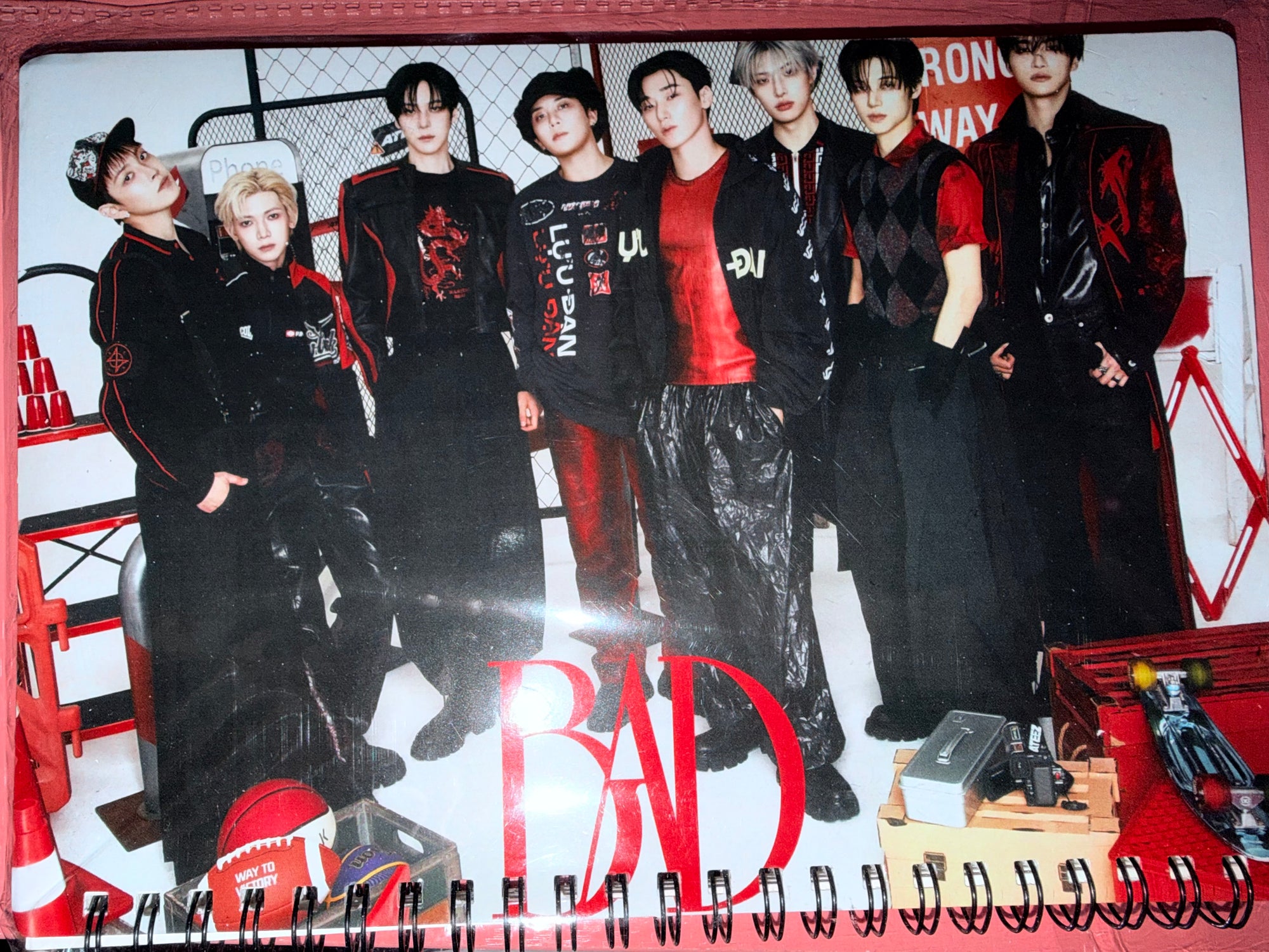ATEEZ Spiral Notebook A5 – BDAY Member & Group Version | 9 Designs (Handmade)