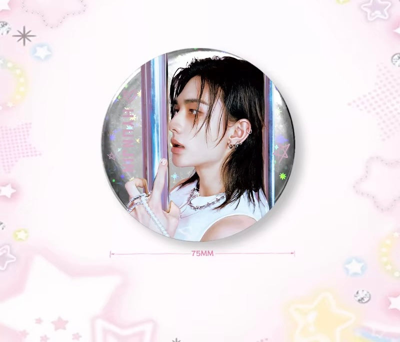 Stray Kids THIS & THAT Holographic Pin Badge – Member & Group Ver.