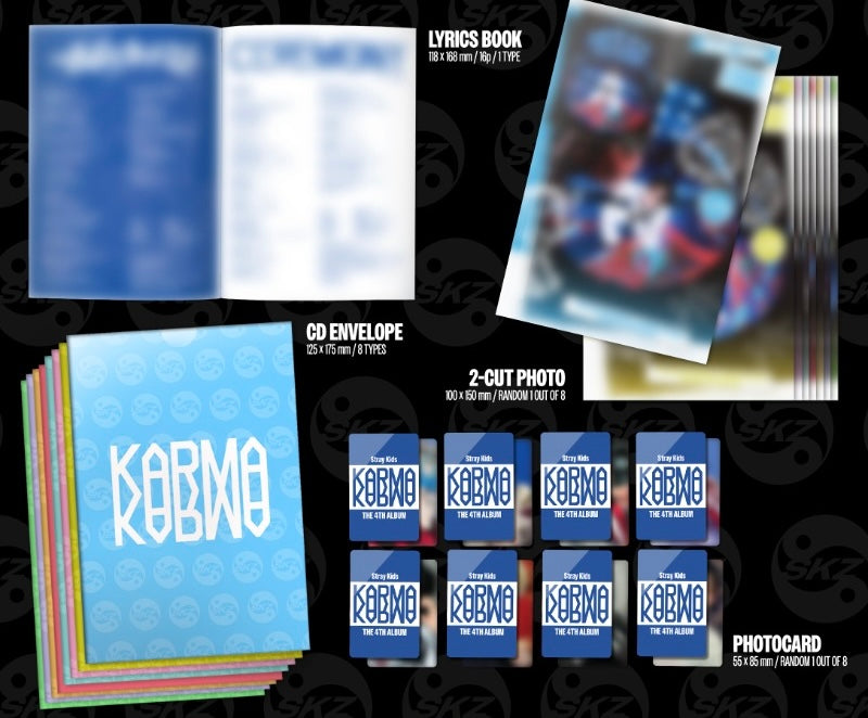 Stray Kids – 4th Full Album [KARMA] Accordion Ver. (Random Ver.)