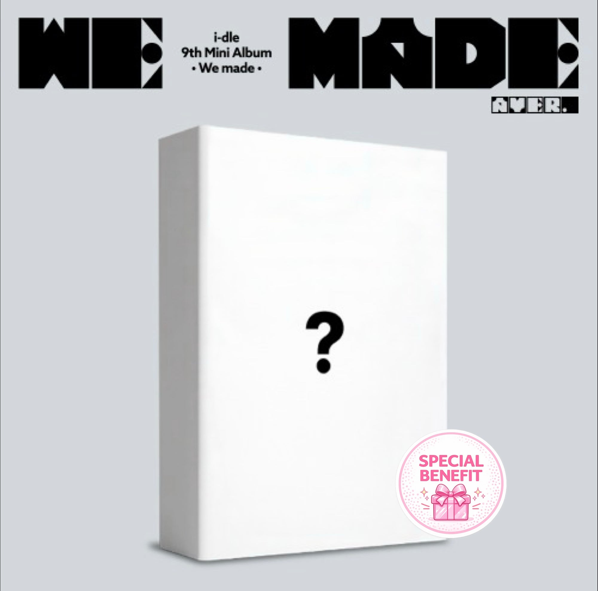 i-dle 9e mini-album [We made] (A Ver. / B Ver. / C Ver. / POCAALBUM Ver.)