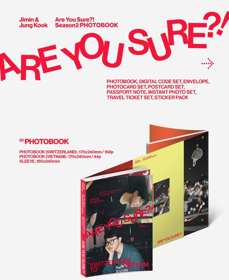 Jimin x Jung Kook – [Are You Sure?! Season 2] Photobook
