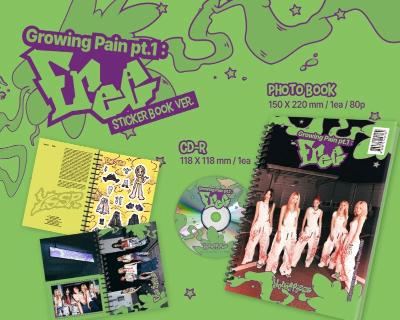 YOUNG POSSE – EP [Growing Pain pt.1 : FREE] Sticker Book Ver.