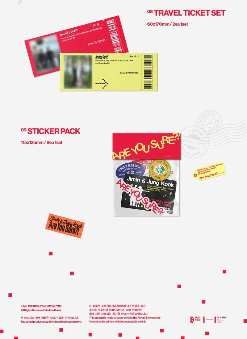 Jimin x Jung Kook – [Are You Sure?! Season 2] Photobook