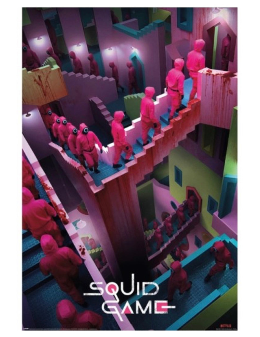 Squid Game crazy stairs POSTER