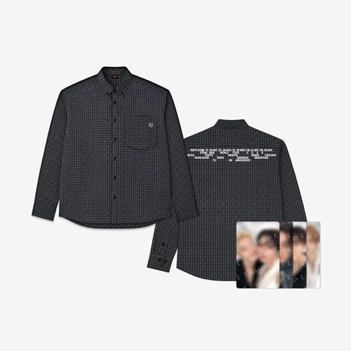 CHEMISE À CARREAUX Stray Kids World Tour RUN IT MD