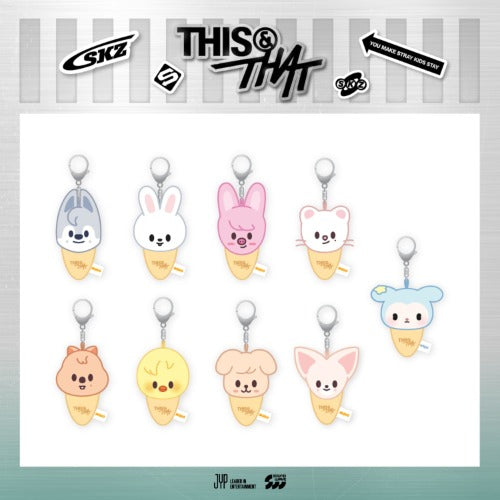Stray Kids [THIS & THAT POP-UP STORE] SKZOO Plush Keyring Ice Cream Ver.