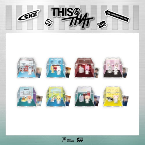 Stray Kids [THIS & THAT POP-UP STORE] SKZOO Acrylic Container Box + Photocard