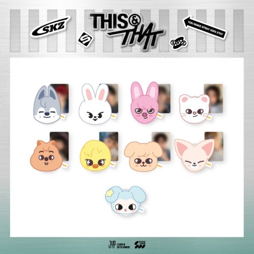 Stray Kids [THIS & THAT POP-UP STORE] Plush Magnetic Holder + Photocard