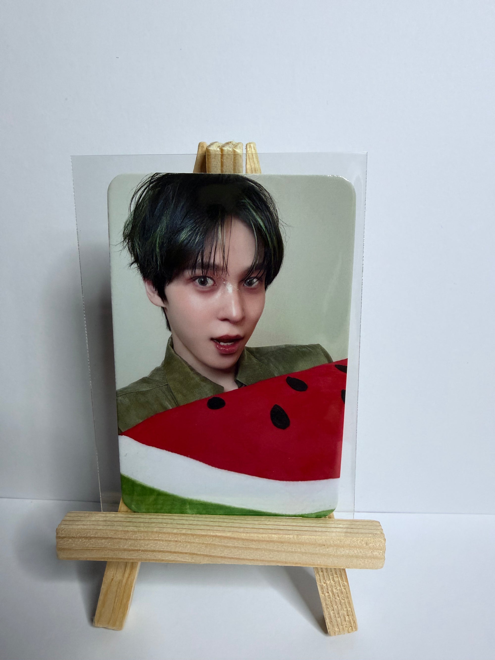 ATEEZ – GOLDEN HOUR : Part.5 Official Watermelon Photocard + Protective Sleeve
