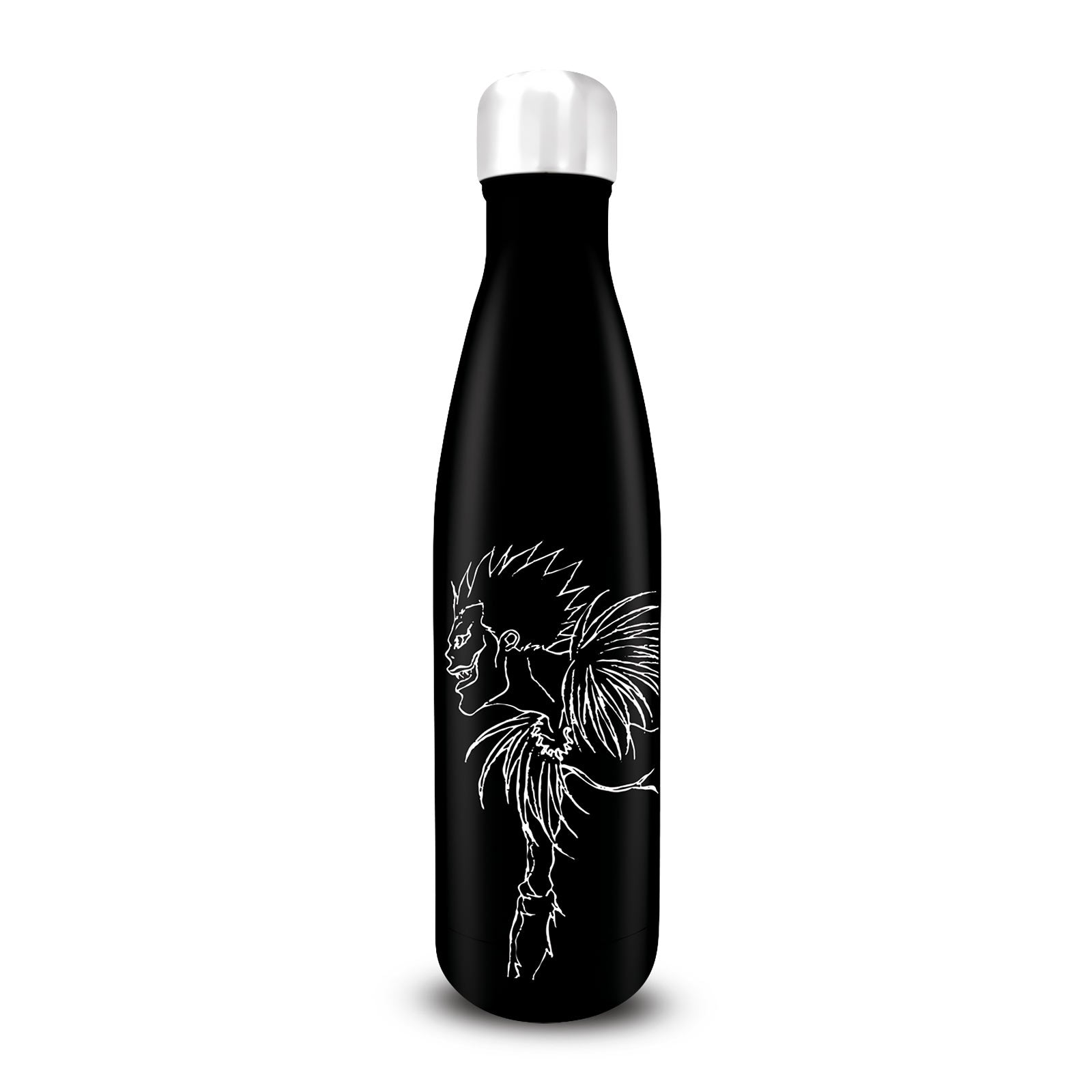 Death Note Shinigami Water Bottle (540 ml) — Black Stainless Steel Anime Flask