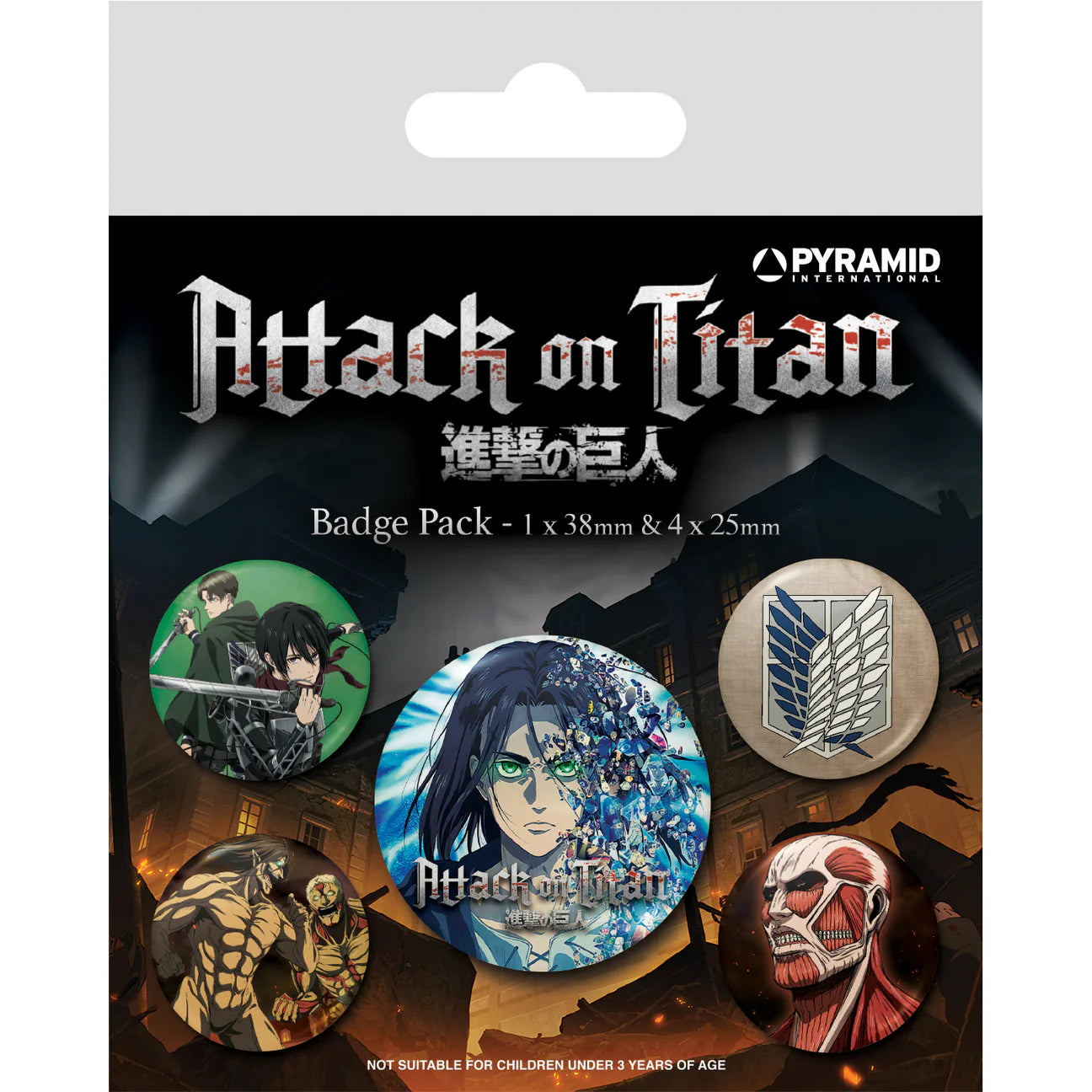 Attack On Titan Pin Badge Pack