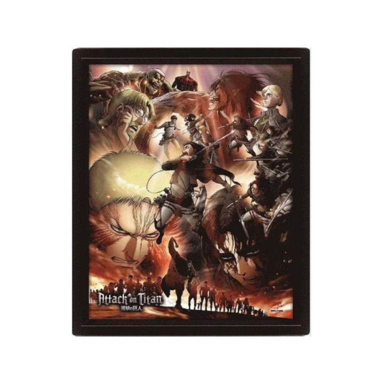 Attack On Titan Encadré 3D