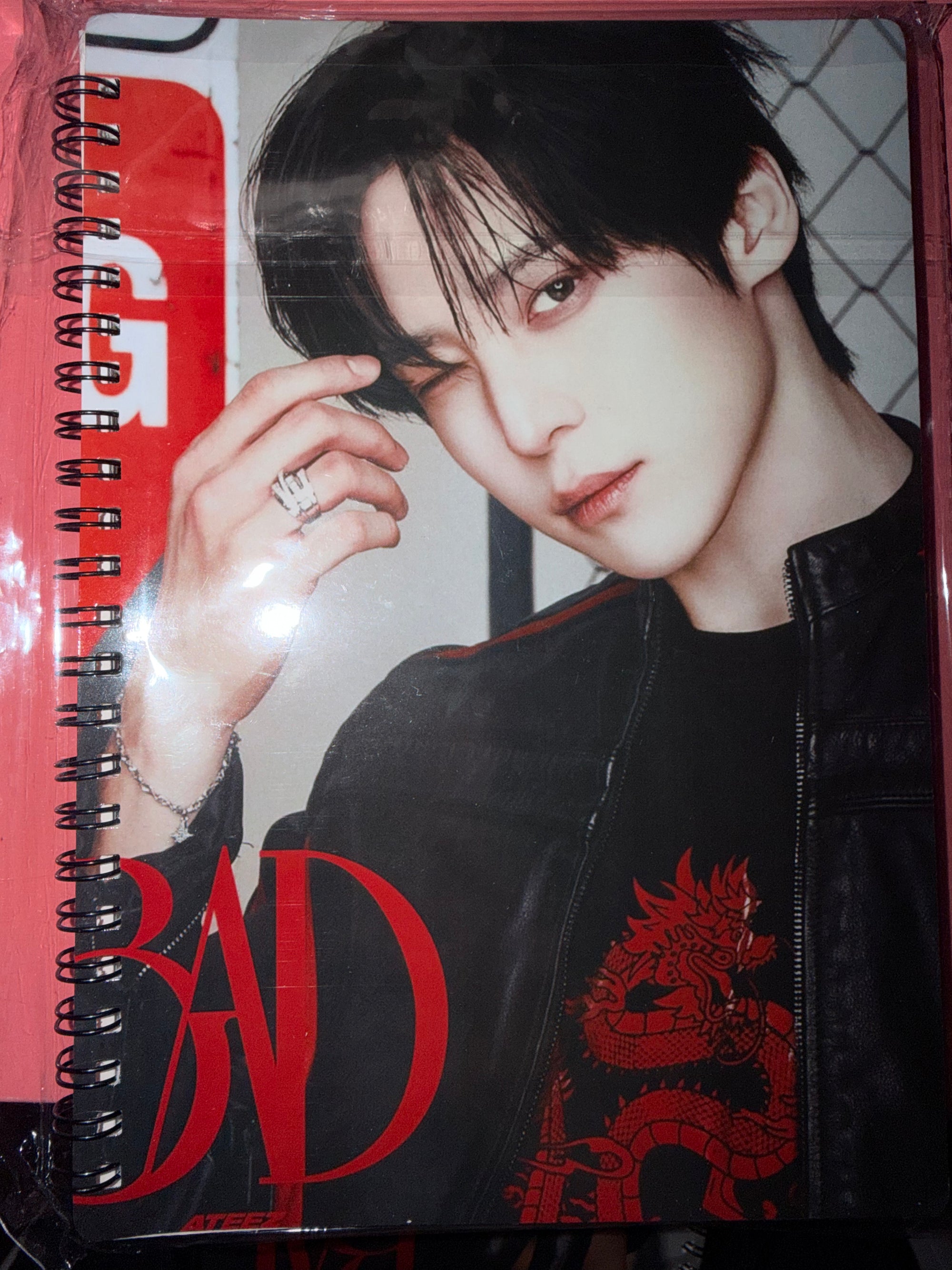 ATEEZ Spiral Notebook A5 – BDAY Member & Group Version | 9 Designs (Handmade)