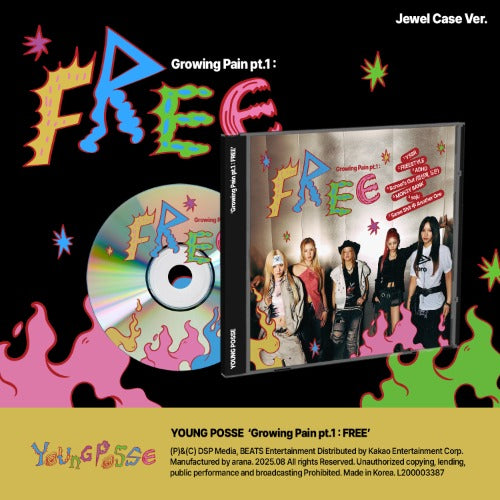 YOUNG POSSE – EP [Growing Pain pt.1 : FREE] Jewel Case Ver.