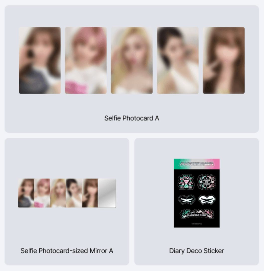 Cadeau Weverse - LE SSERAFIM – 2e album single [Made My Night] (Ver. CHEMICAL NIGHT)