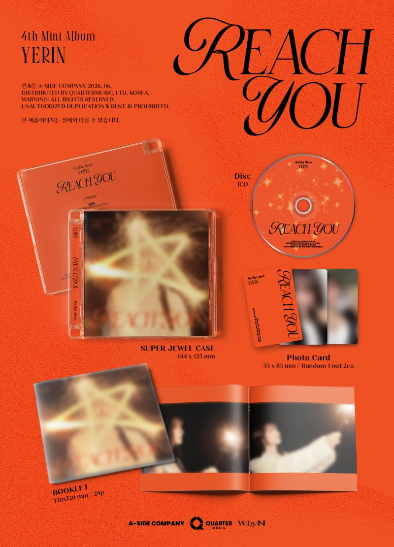 YERIN 4th Mini Album [REACH YOU] (Jewel Case Ver.)