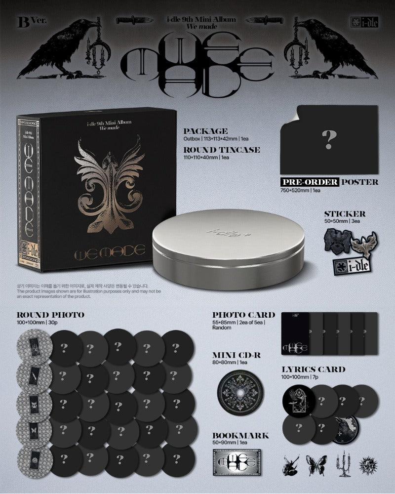 (G)I-DLE – 9. Mini-Album [We made] (A Ver. / B Ver. / C Ver. / POCAALBUM Ver.)